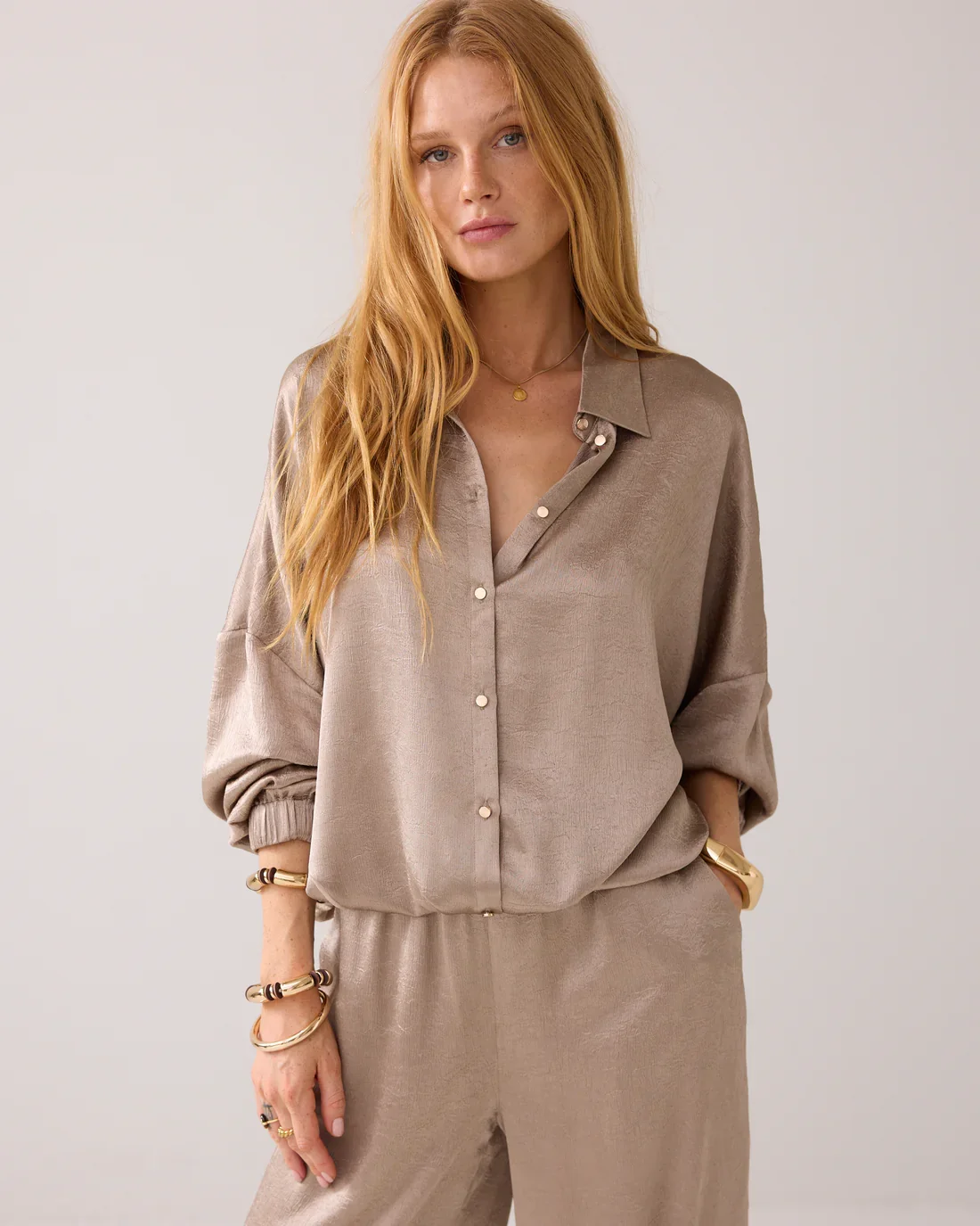Bluse Shiny Wide Gr