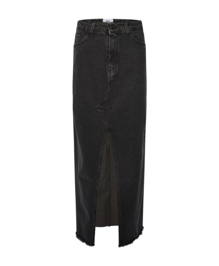 Nederdel Chris Long Denimskirt Vintage Black
