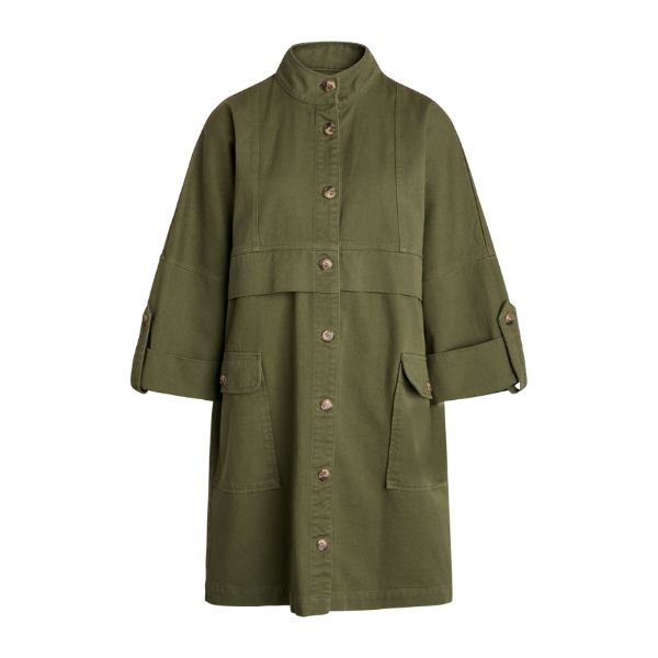 Jakke Louise Long Olive