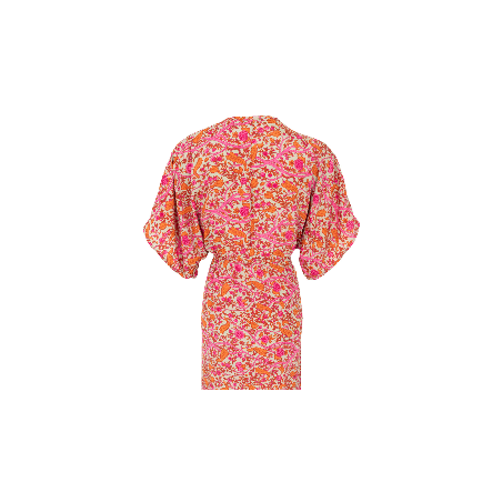 Kjole Luna Long V-neck Spice Pink