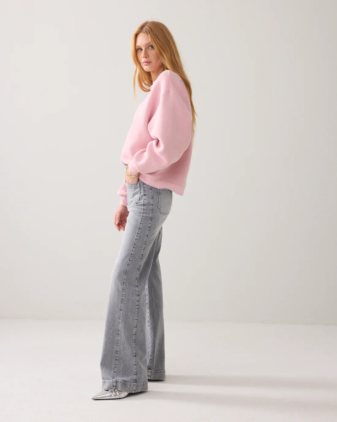 Bukser Denim Wide-Leg Retro