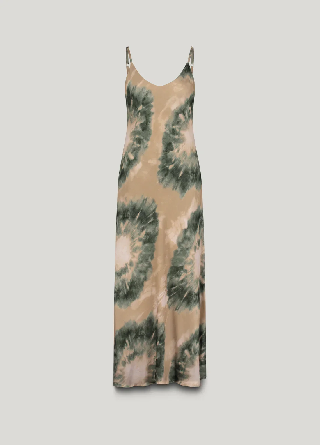 Kjole tie dye med spagehetti stropper