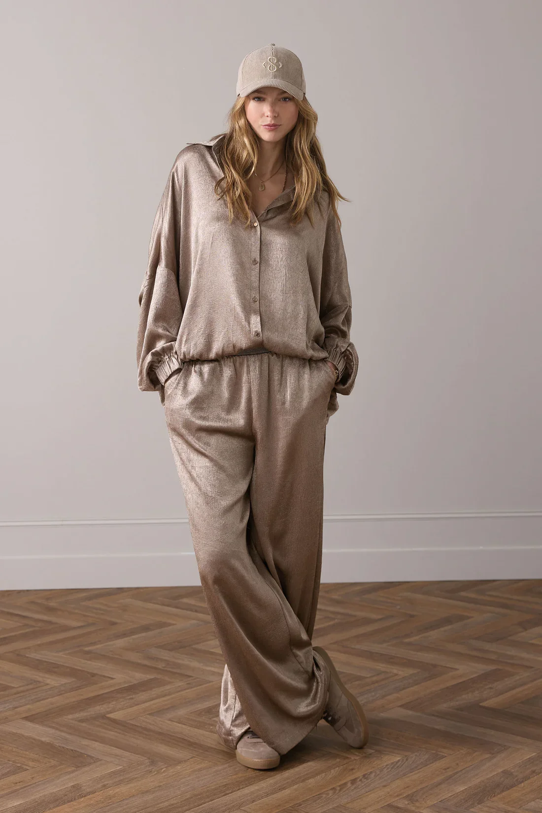 Bluse Shiny Wide Gr