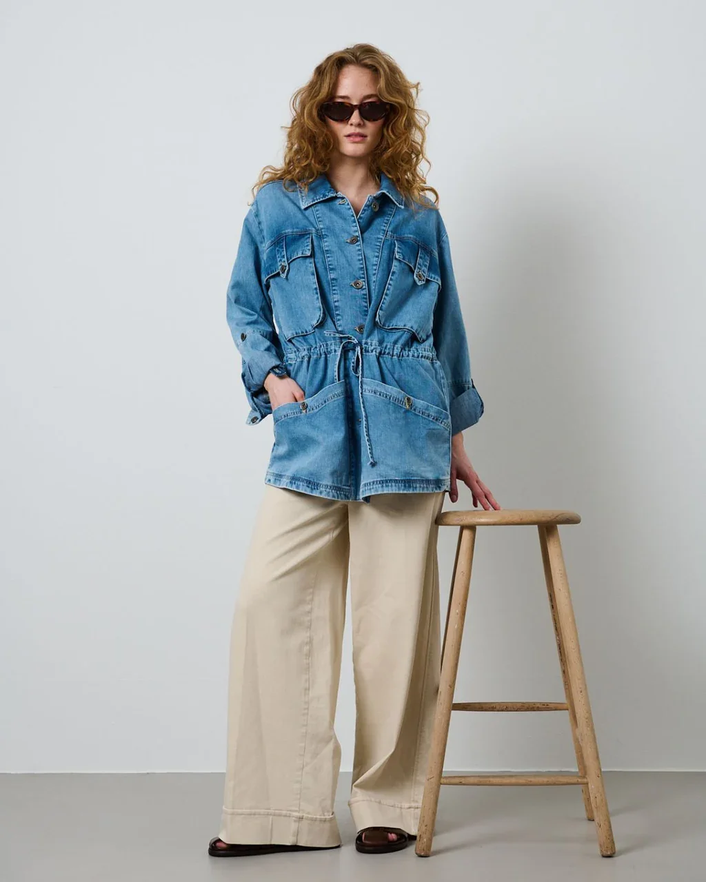 Jakke Sanne Lys Denim