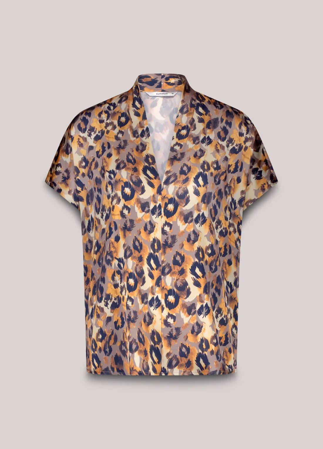 Bluse V-neck Panther Print
