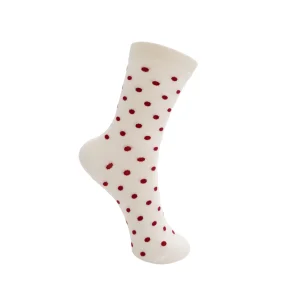 Strmper Helen Dotted Sock Creme