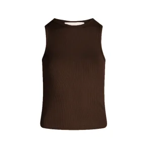 Top Lisa Singlet Dark Brown