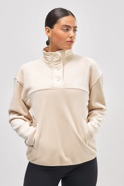 Bluse Fleece Termo Sweatshirt R�hvid