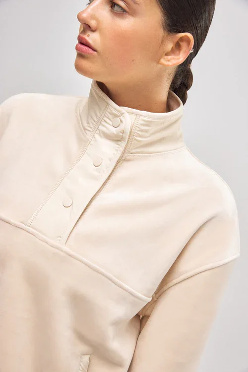 Bluse Fleece Termo Sweatshirt R�hvid