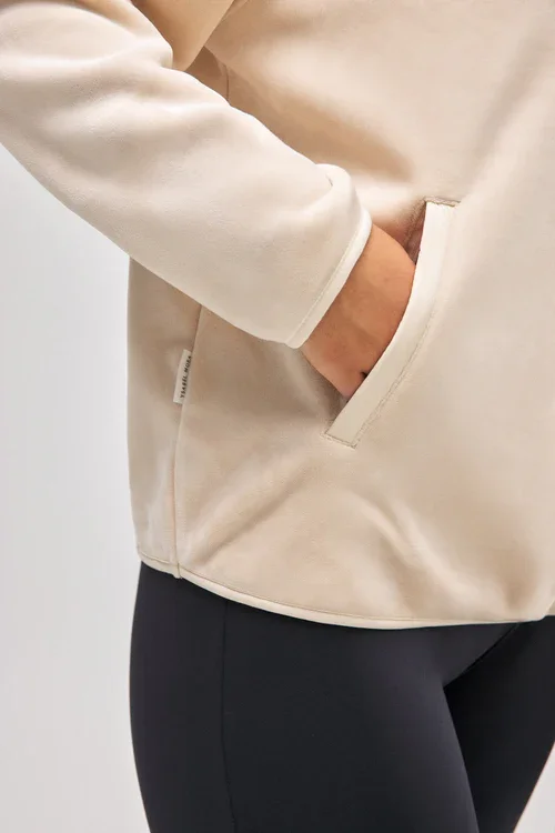 Bluse Fleece Termo Sweatshirt R�hvid