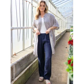 Bukser Melina Wide Hr Navy