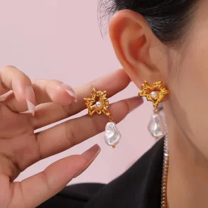 �reringe Muun Pearl 18K Guldbelagt