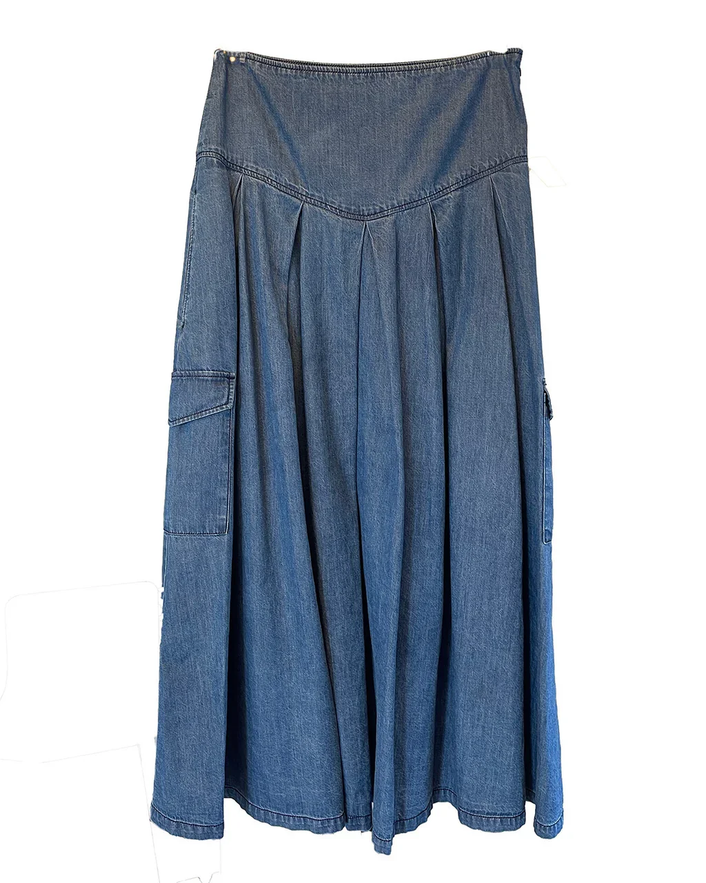 Nederdel Petra Bleach Denim