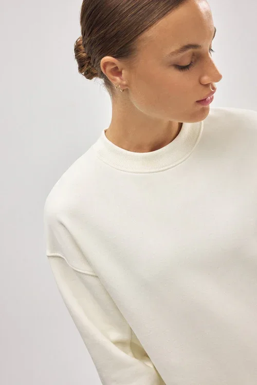 Bluse Sweatshirt R�hvid