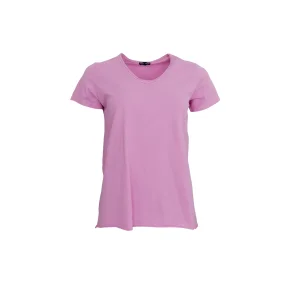 Bluse Aida SS V-Neck Tshirt Candy Rose