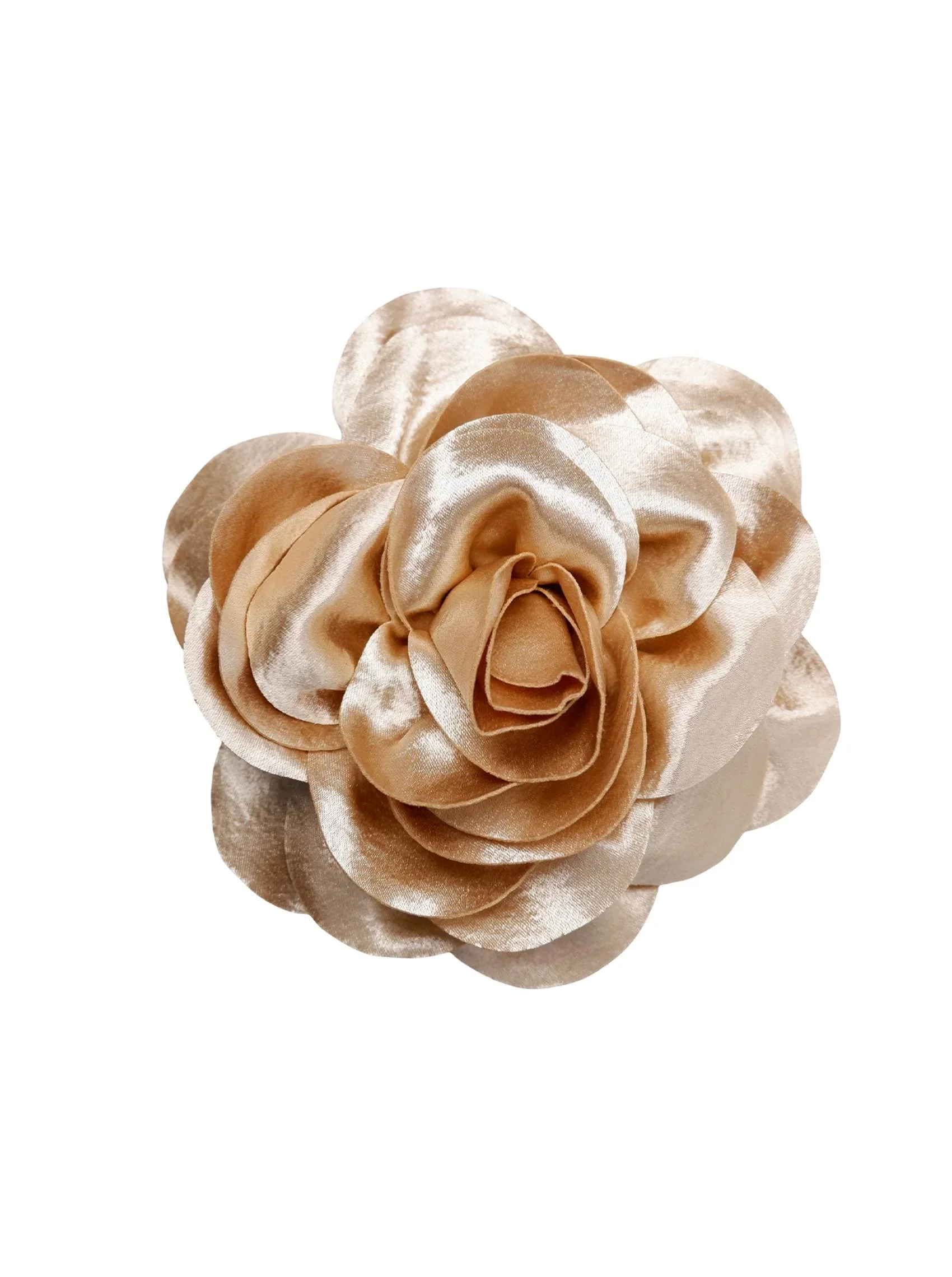 Broche Sage Big Flower Golden