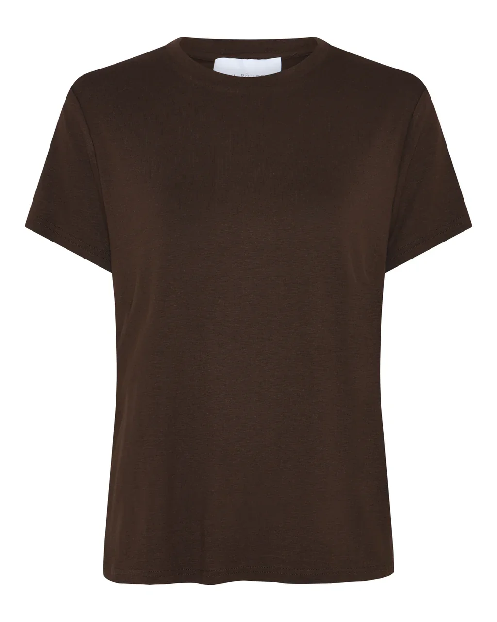 Bluse Line S/S Tshirt Dark Brown