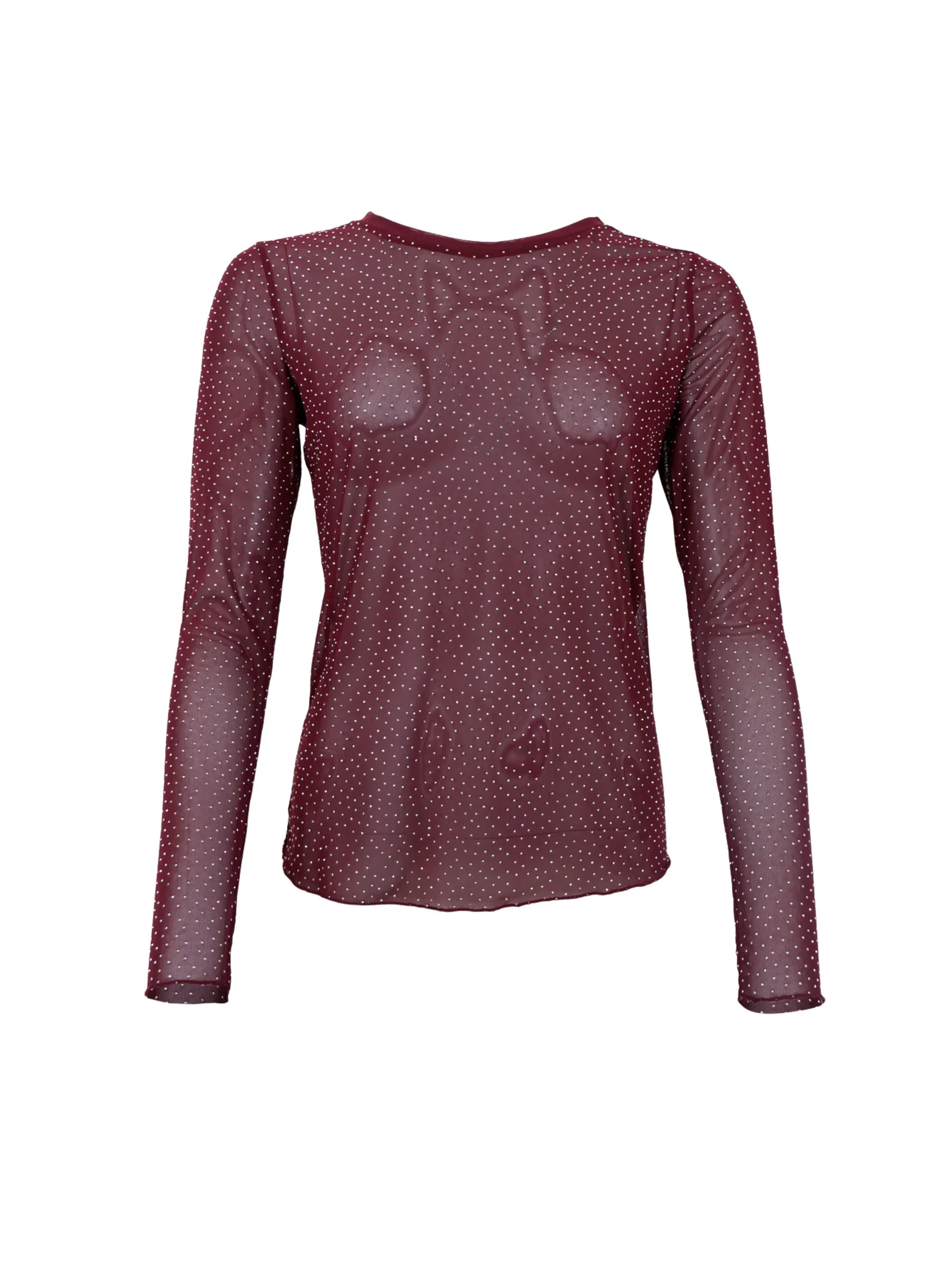 Bluse Alexis Mesh Med Sten Plum