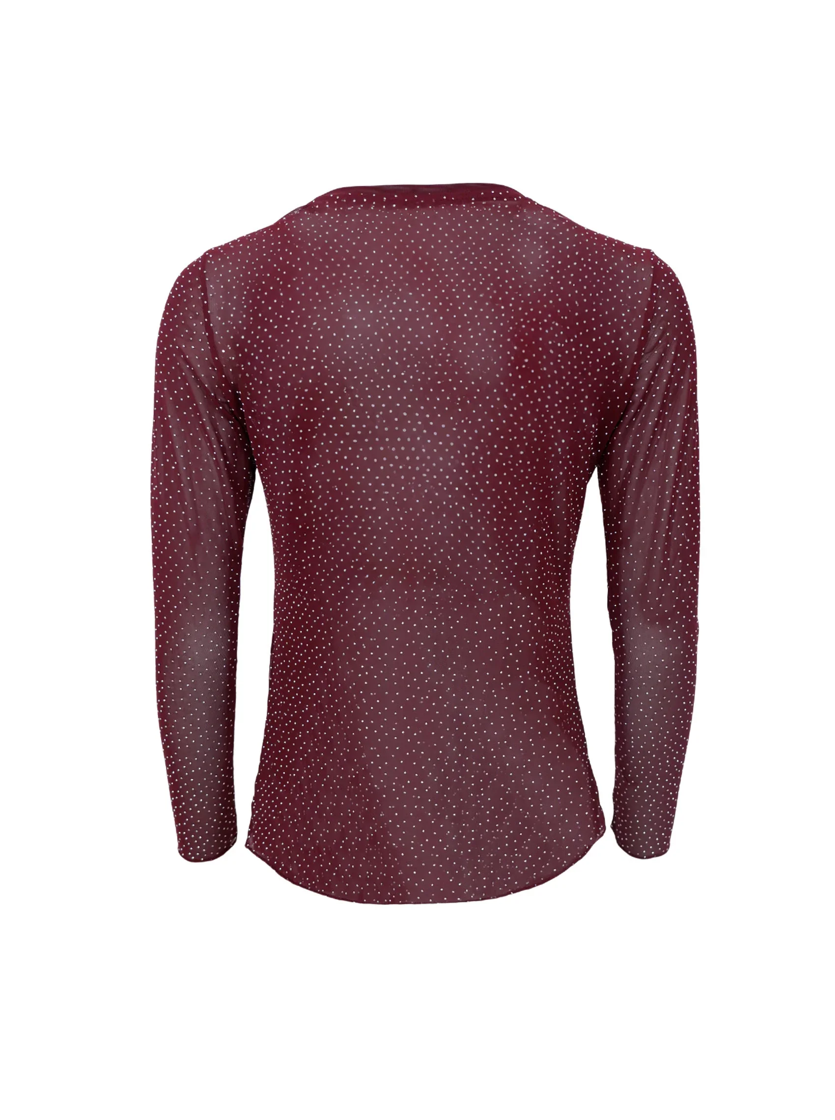 Bluse Alexis Mesh Med Sten Plum