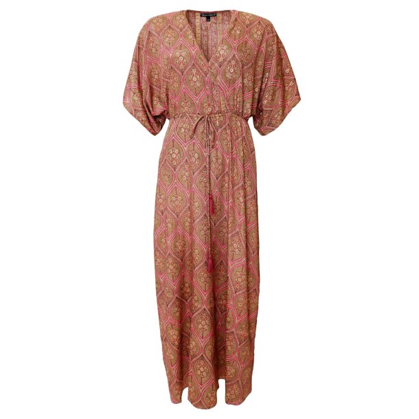 Kjole Luna Long V-neck Tulip Pink