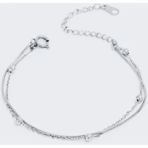 Armbnd Snake Dot Stainless Steel