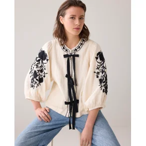 Bluse Sljfebning og trekvart rmer