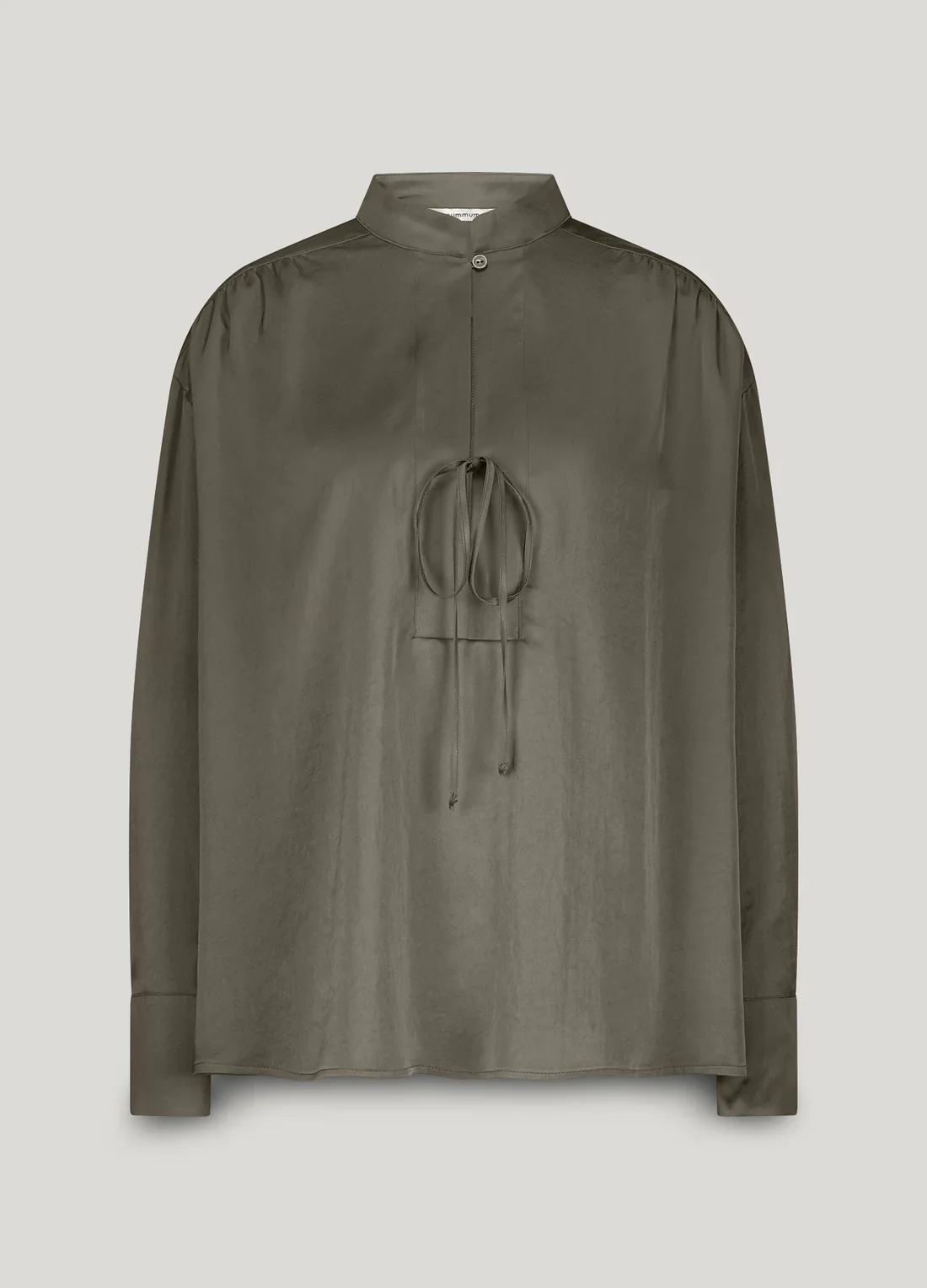 Bluse Shiny Med Sljfelukning 