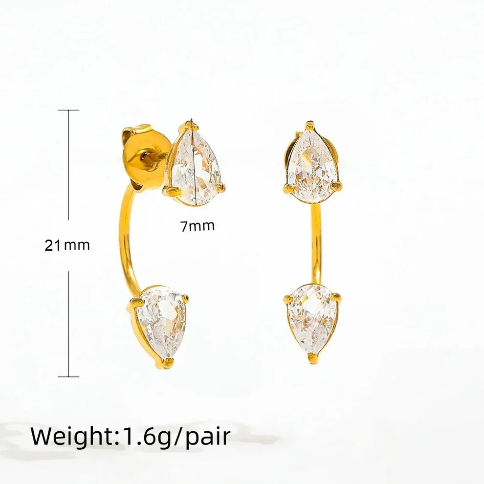 reringe Zircon Drop 18K Guldbelagt