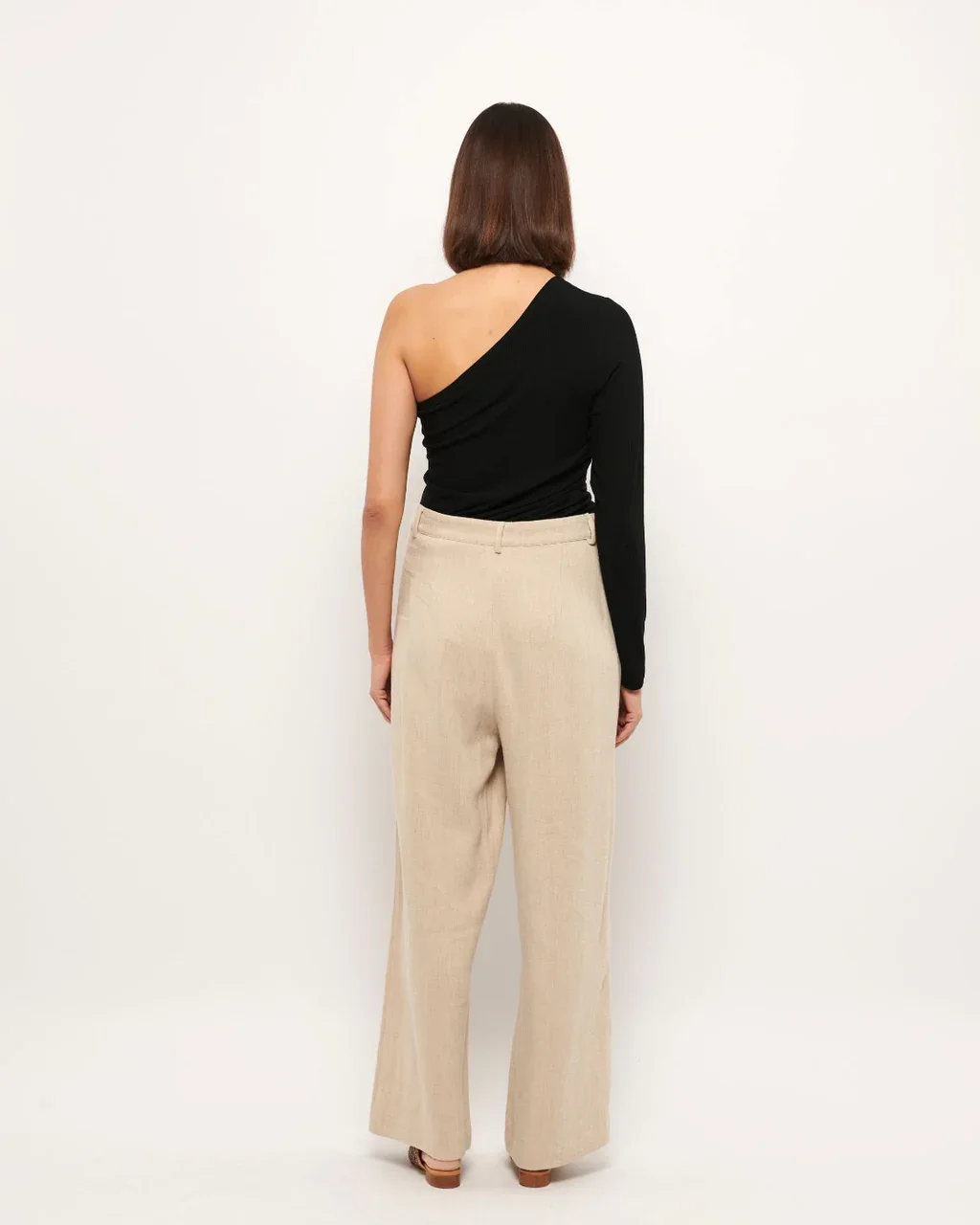 Bluse Lisa One Shoulder LS Black