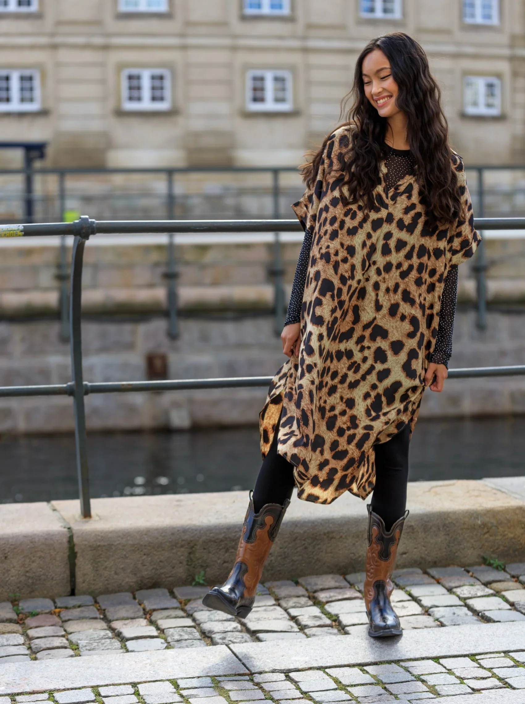 Bluse Alexis Mech Med Sten Sort