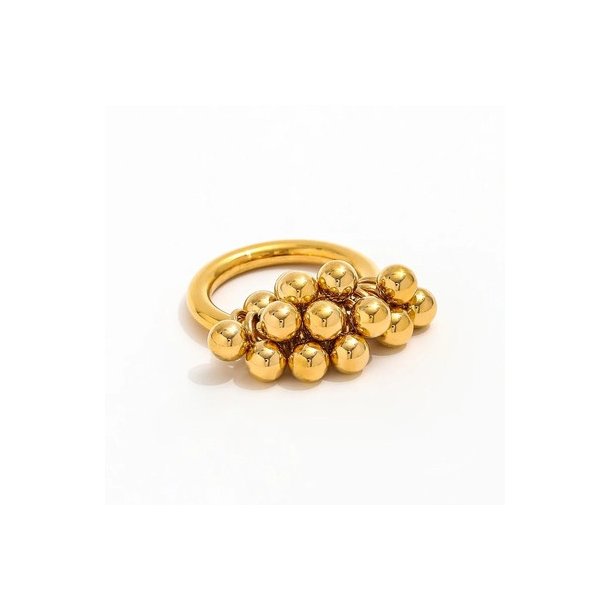 Ring Cluster 18K Guldbelagt