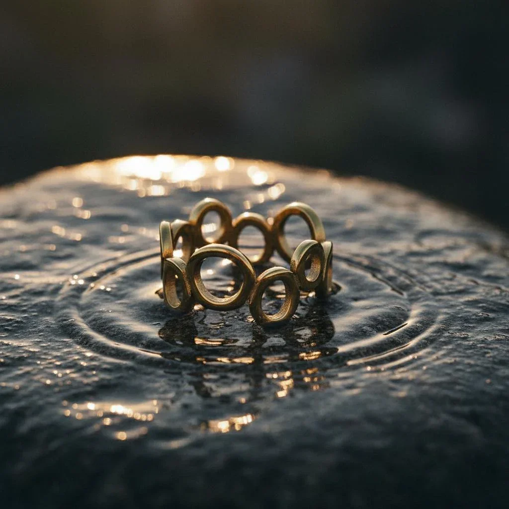 Ring Maria Cirkel 18K Guldbelagt
