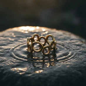 Ring Maria Cirkel 18K Guldbelagt