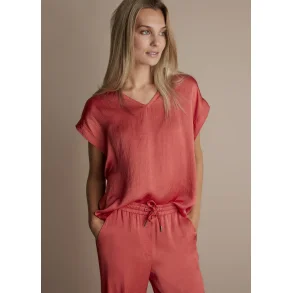 Bluse Satin Kort rme Rouges