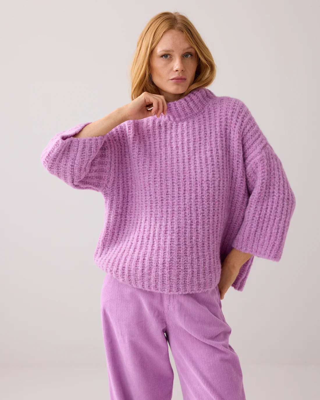 Bluse Oversized Italiens Garn 