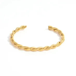 Armbnd Twisty 18K Guldbelagt