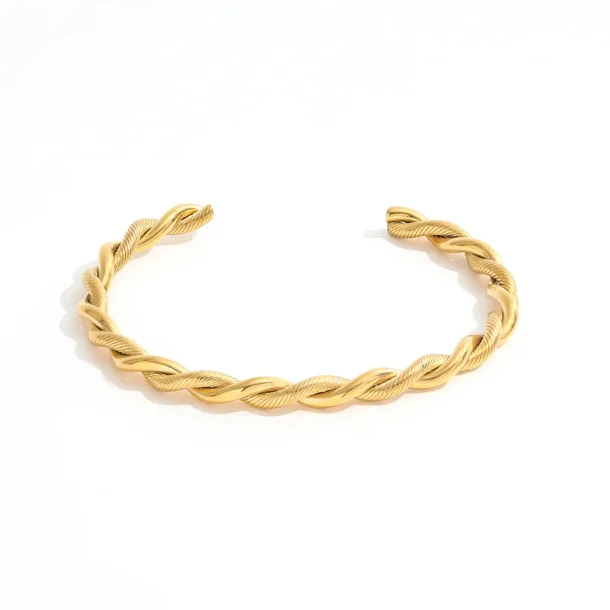 Armbnd Twisty 18K Guldbelagt