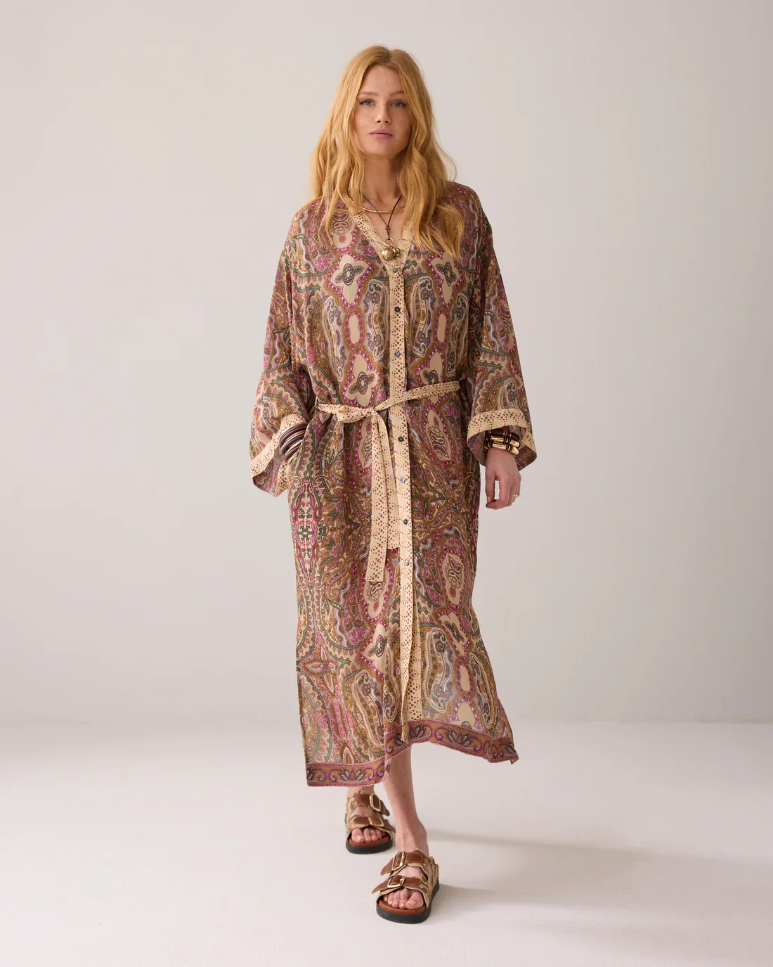 Kjole Kimono med blte