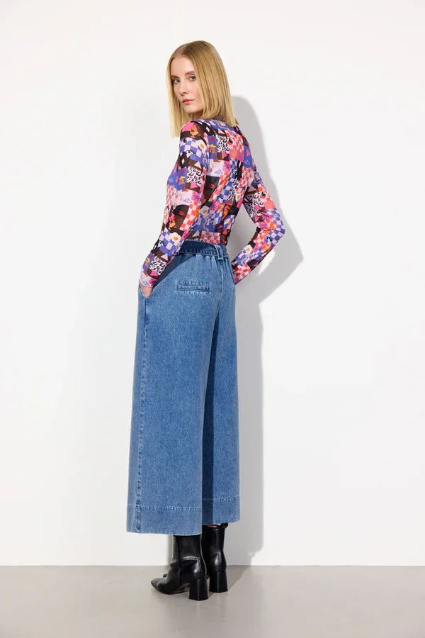 Bukser Nala Wide Denim Stonewash