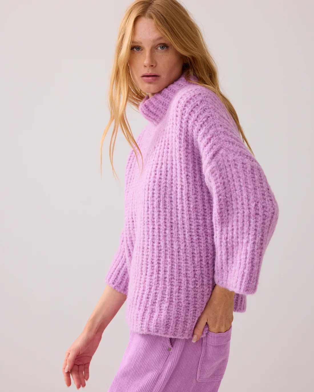 Bluse Oversized Italiens Garn 