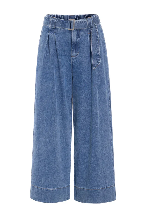 Bukser Nala Wide Denim Stonewash