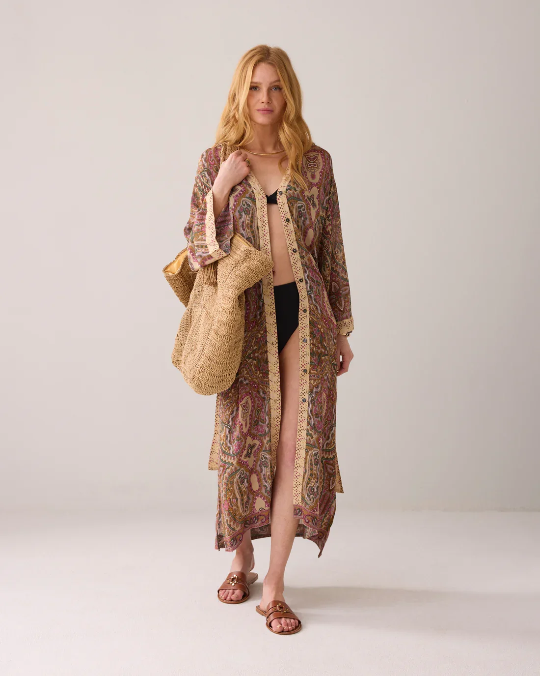 Kjole Kimono med blte