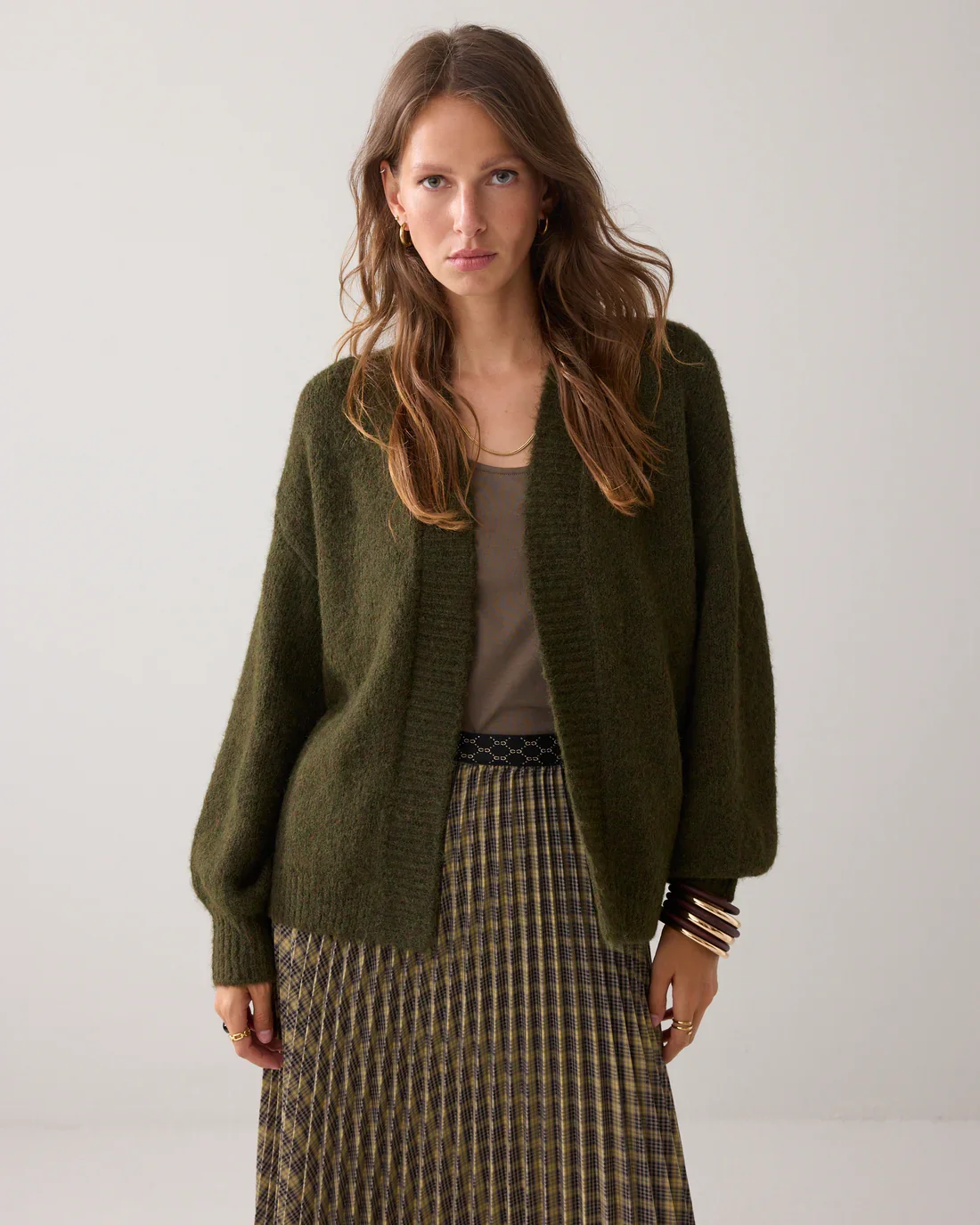 Cardigan Bld med Puff rmer
