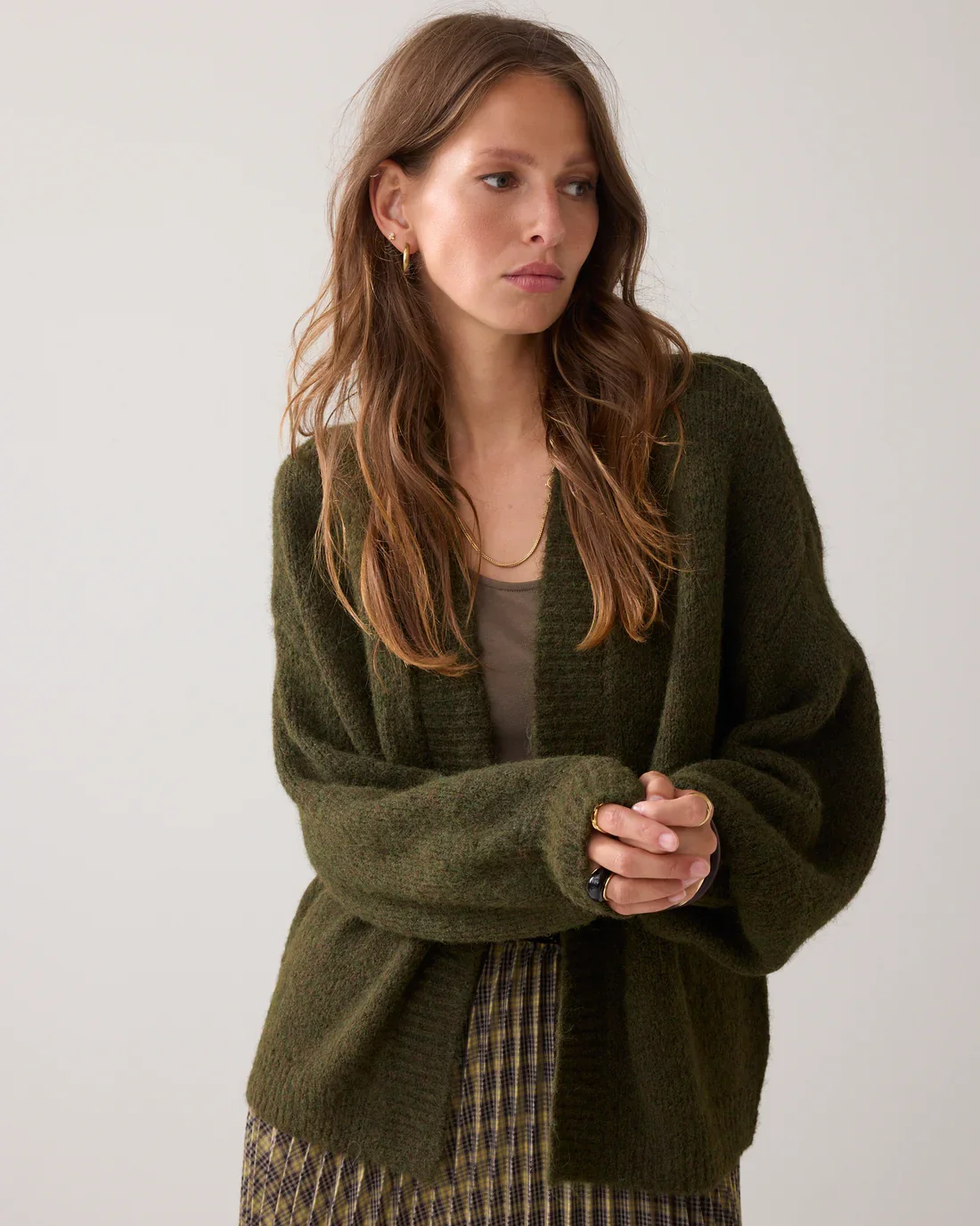 Cardigan Bld med Puff rmer