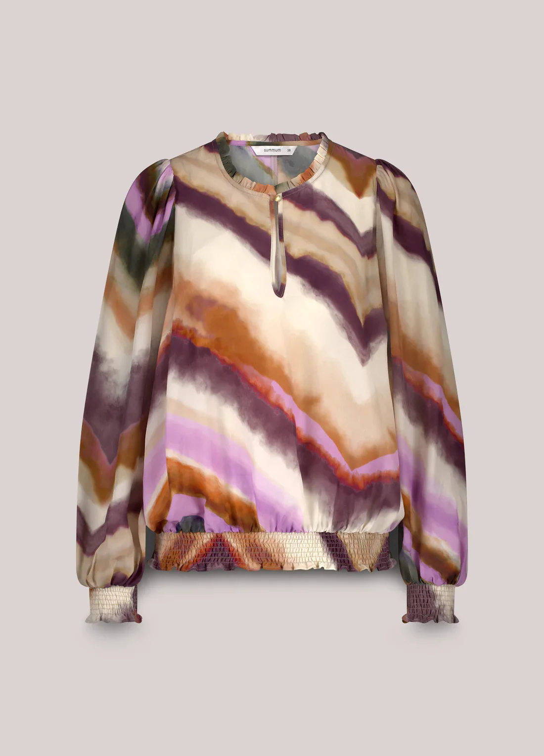 Bluse Med Smock Detaljer