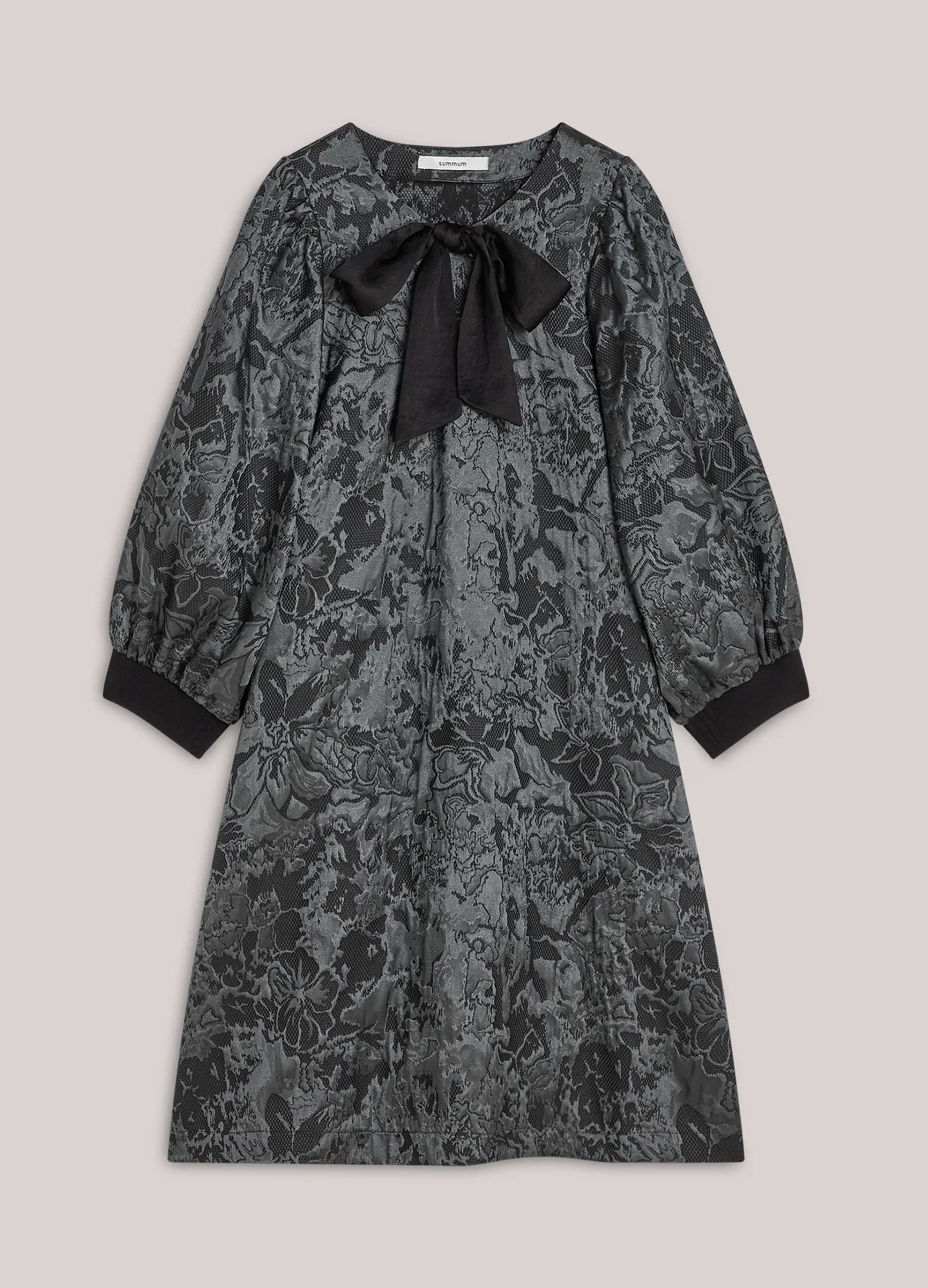 Kjole Jacquard Med Sljfe