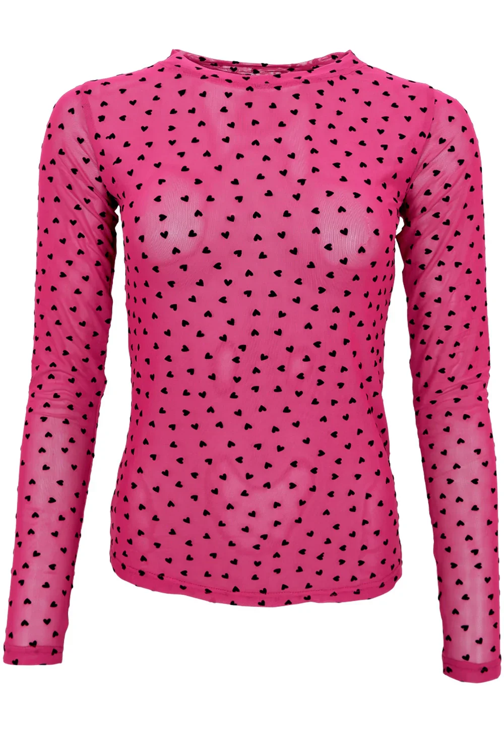 Bluse Isole Love Mesh Fuchsia