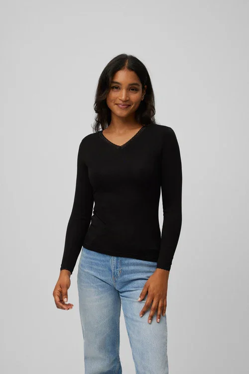 Bluse - Termo Lace - Sort