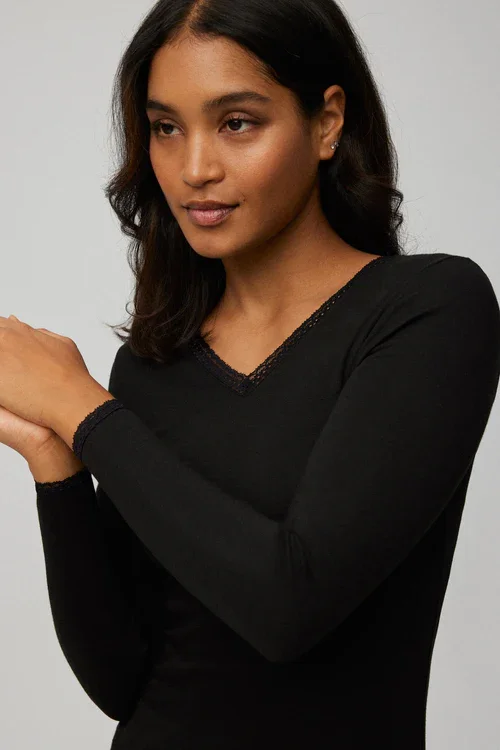 Bluse - Termo Lace - Sort