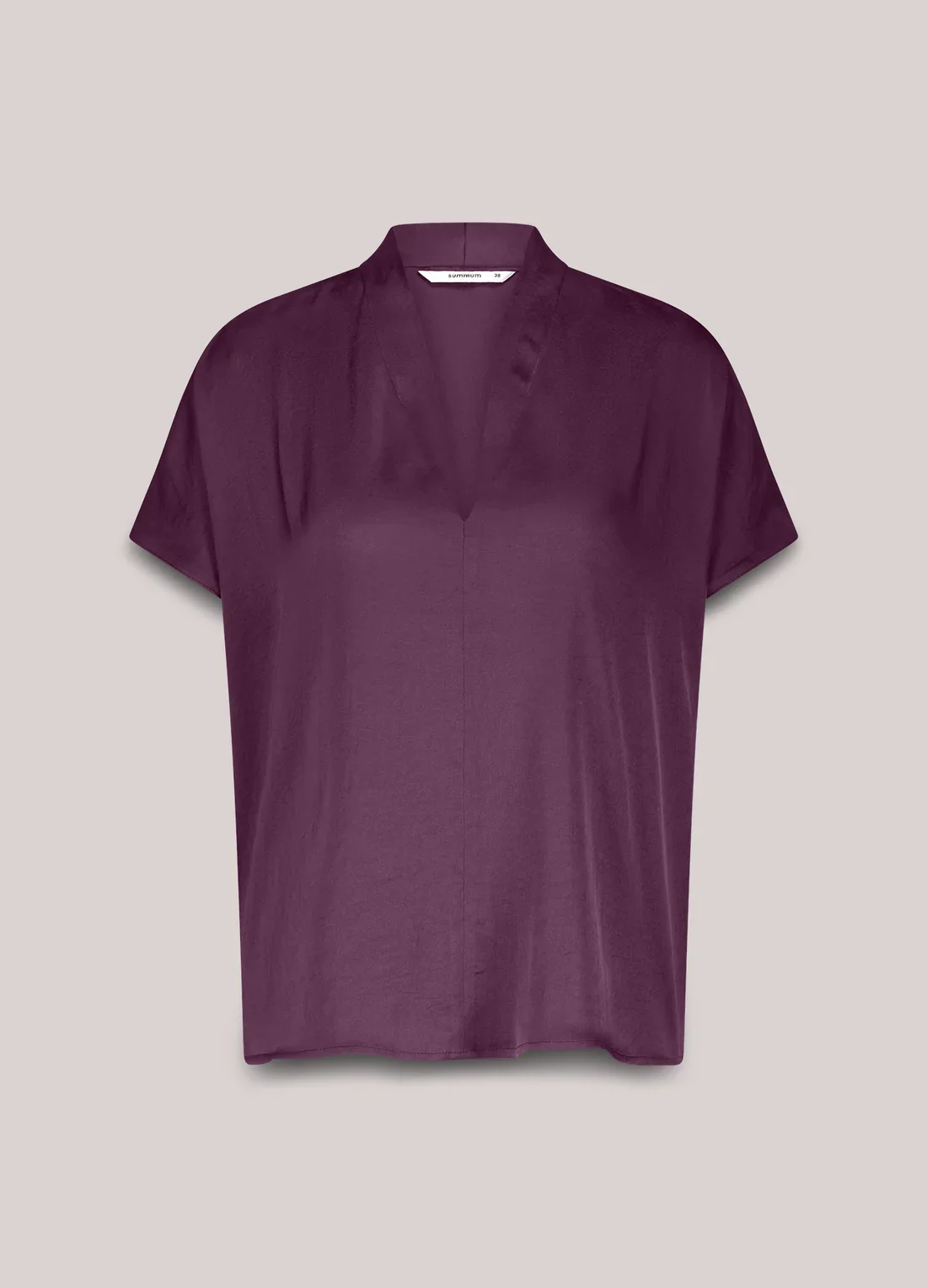 Bluse Shiny V-hals